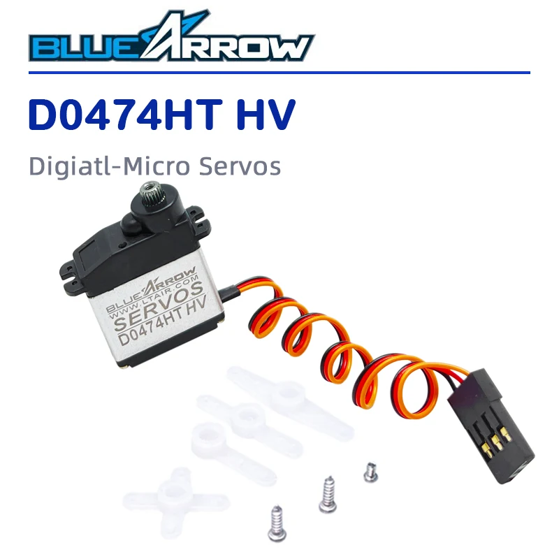 BLUEARROW Ultra Micro Digital Full Metal Gear Servo D0474HT-HV MG Steering Gear