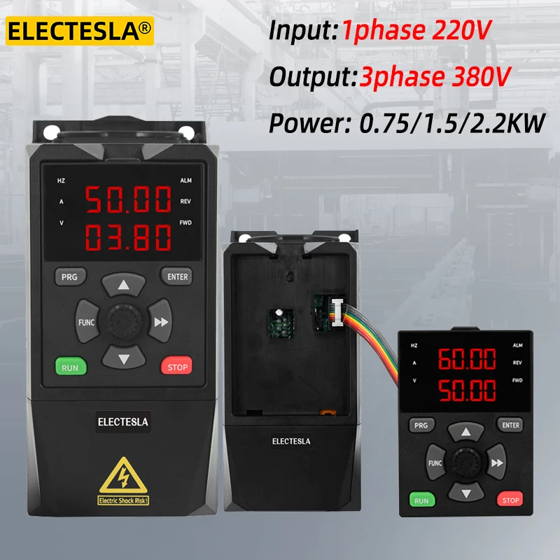 0.75KW 1.5KW 2.2KW Frequency converters VFD 220V 380V Variable Frequency Drive Motor Speed Control Inverter