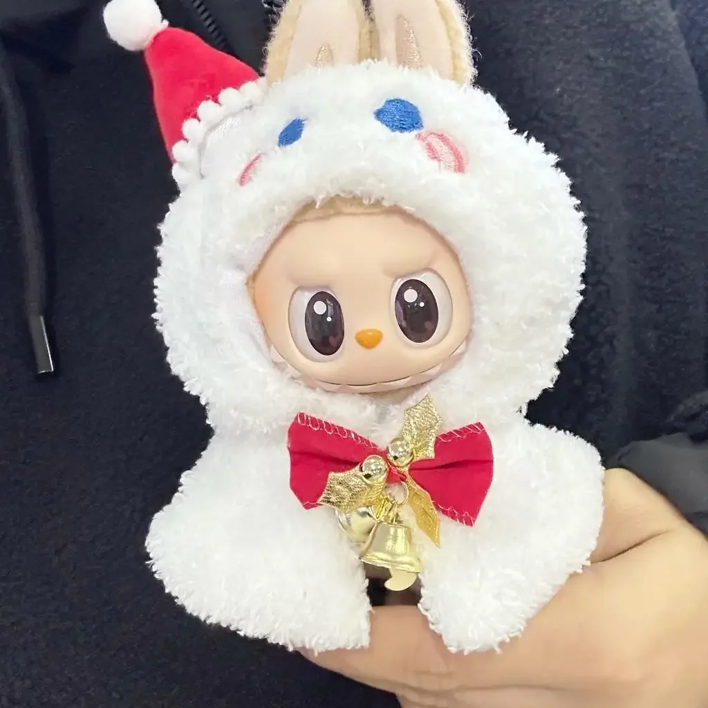 [Clothes only] For 17 CM doll clothes outfit LABUBU for snowman elk shawl cute Christmas dress for labubu clothes