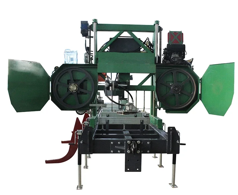 High efficiency fully automatic 220V electricity woodcutting saw mill wood band log cutting machinery sawmill