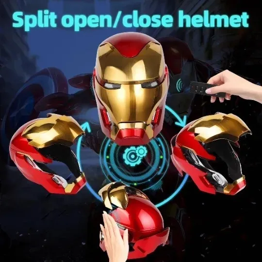 

Новый шлем Mechahead MK50 Iron Man с голосовым управлением, носимый технический гаджет, продвинутое коллекционное издание с световыми эффектами