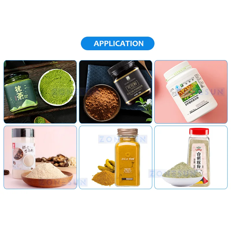 ZONESUN-Máquina De Enchimento De Pó Automático, Dupla Auger Filler, Spice Coffee Protein Equipamento De Embalagem, Verifique Weigher, ZS-FM6A