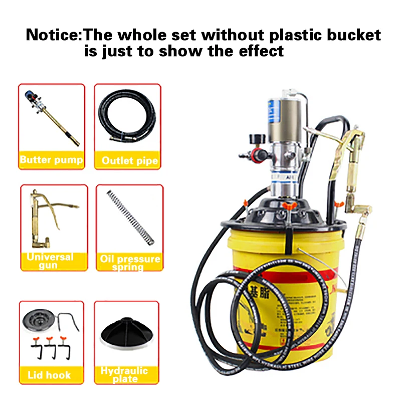 Pneumatic High Pressure Large Oil Drum Butter Grease Injector Modification Tool Large Pump Head Butter Device