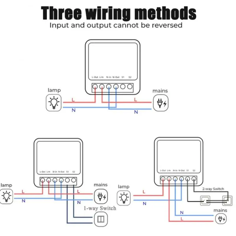 Télécommande Wifi Smart Switch, Commutateurs sans fil, Smart Life, Tuya, Contrôle via Alexa, Google Home, 10A, 16A