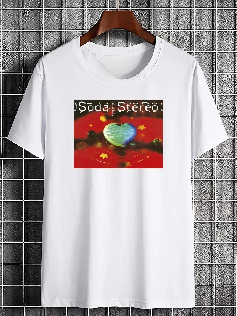 SODA STEREO Graphic T-Shirt featuring vintage vinyl record and cassette designs – Soft, breathable, unisex fit.