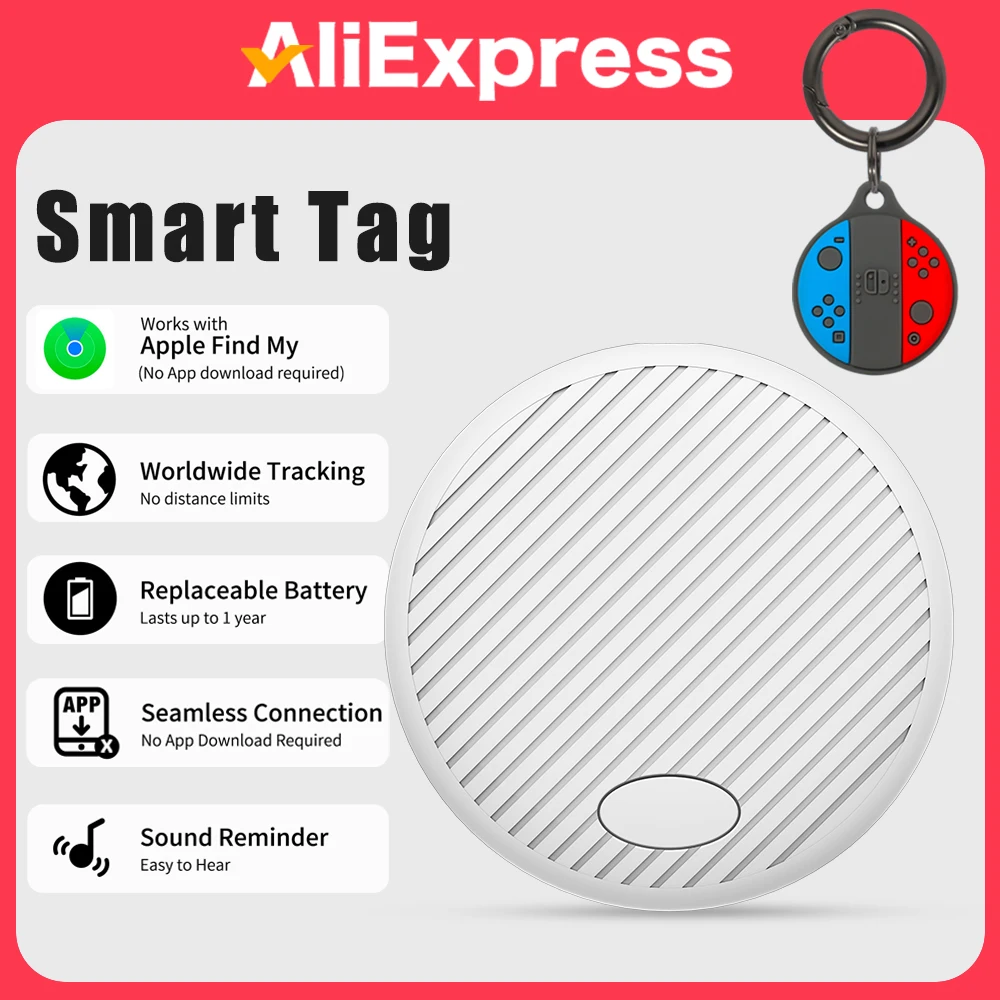 

Tag Tracker For Apple ios System Find My App Child Key Finder Pet Bike Bag Anti Lost Tracker Smart Bluetooth Airtag Gps locator