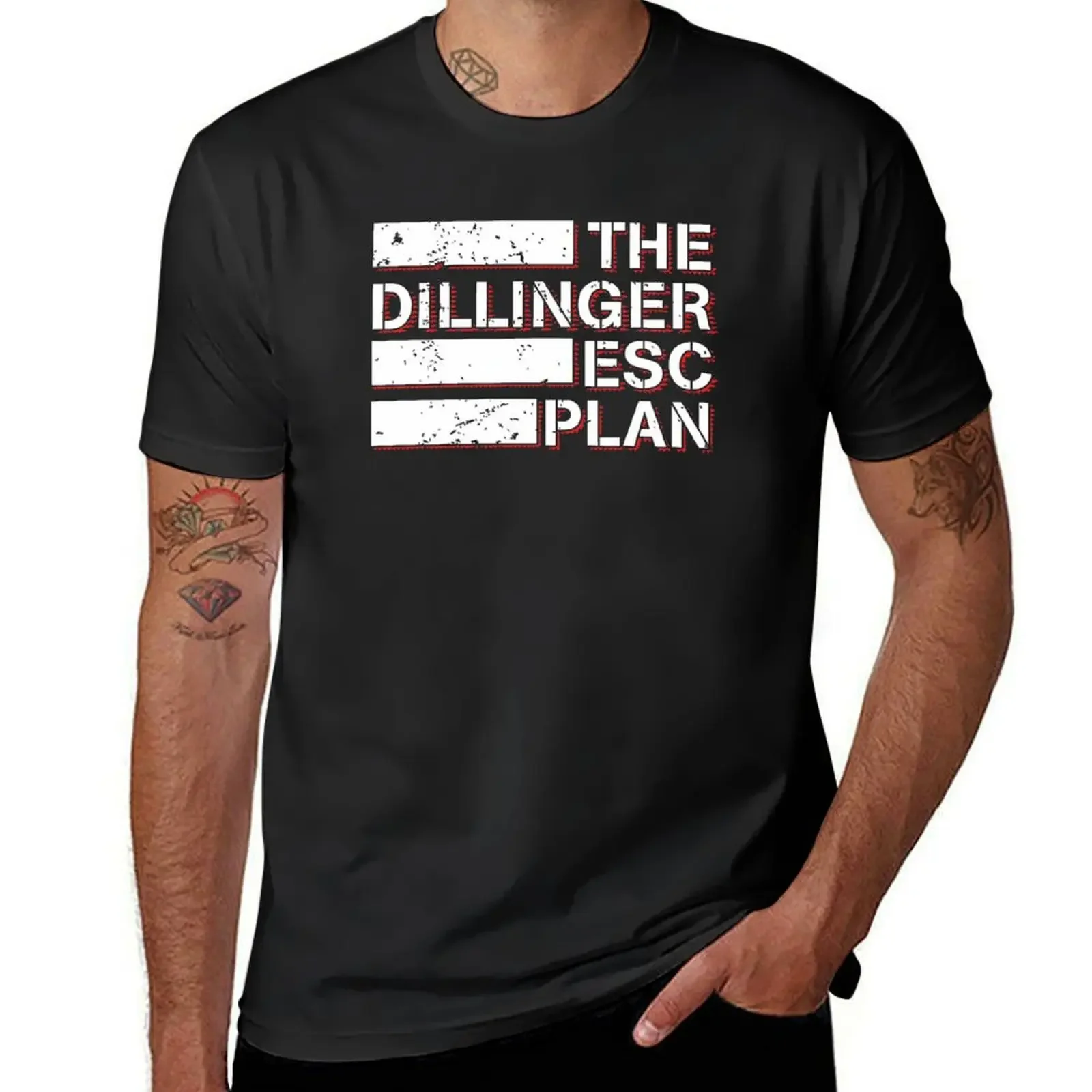 The Dillinger Escape Plan Logo Fan Art T-Shirt custom shirt cotton graphic tees blacks heavy weight t shirts for men