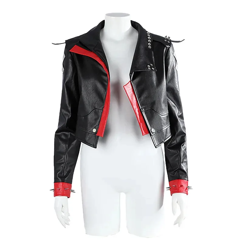 

AIAI 2025Arcane S2 Vi Violet TV Lol Косплей Пальто Костюм Игра Ролевая Игра Женский Наряд Хэллоуин Необычные Вечерние Комикс-кон Куртка Парик R