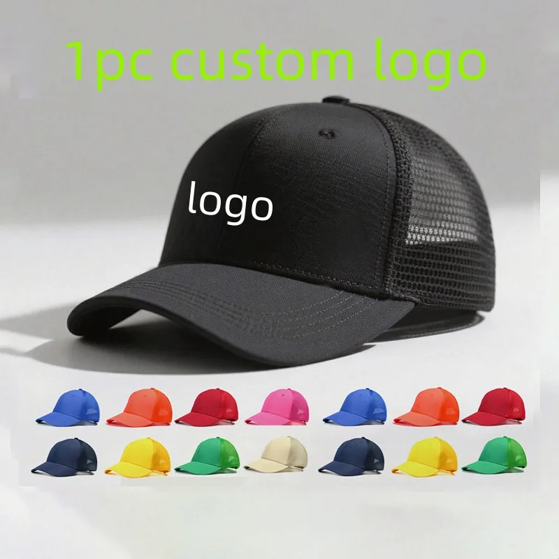 

Custom Logo Truck Driver Hat Unisex Print Embroidery Baseball Cap Professional Sport Summer Sun Visor Hats Outdoor Snapback Caps