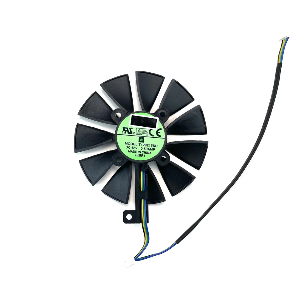 88MM T129215SU DC 12V 4Pin P106-100 GTX1060 GTX1070 Refroidisseur Ventilateur Pour ASUS FlaZ GeForce GTX 1060 1070 GAMING OC rougeCarte Vidéo