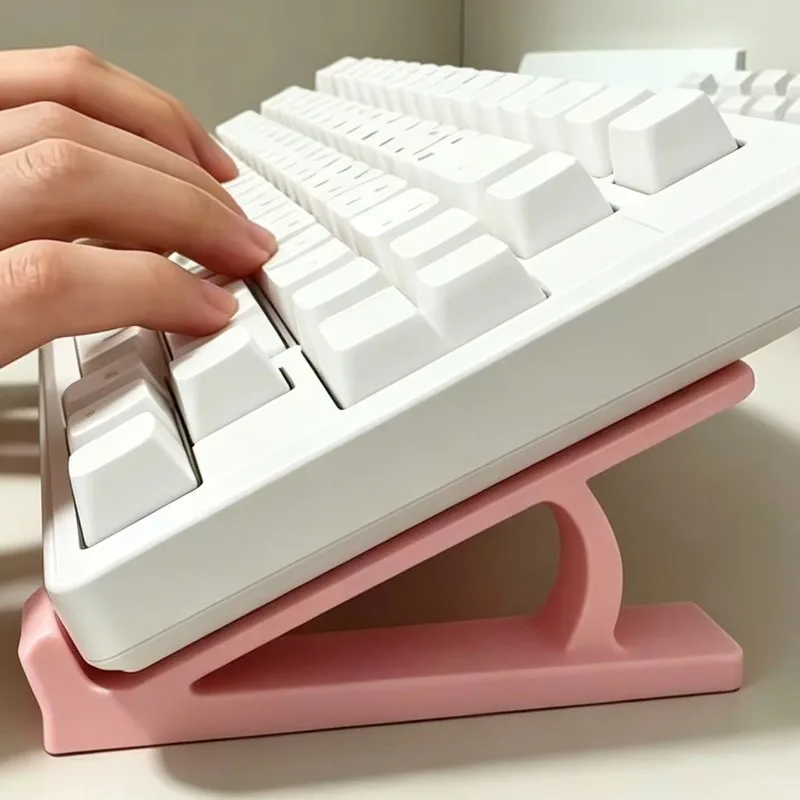 6PCS Ergonomic Keyboard Lift Stand, Anti-Slip Universal Riser Mount, Multi-Color, for Office Gaming Desk Setup