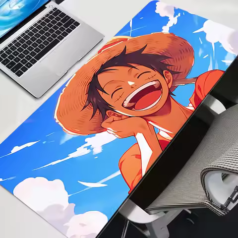 Gaming Mouse Pad Japan Anime Luffy Office desk cushion Computer Accessories Keyboard Table Mat 90x40 Mousepad Laptop cushion