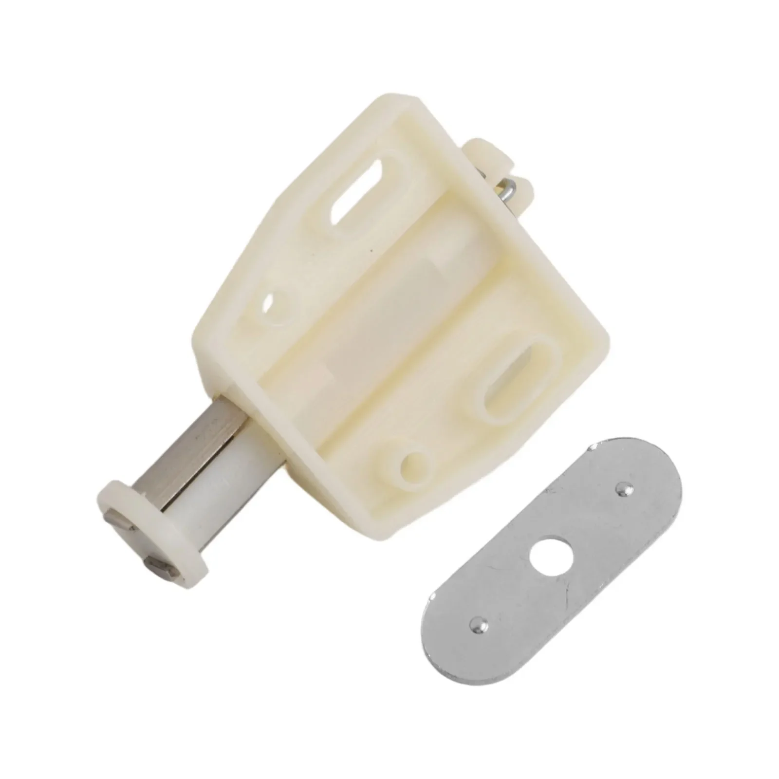 Push To Open Touch Latch Wardrobes Bathroom Kitchen Easy To Use Magnetic Parts White/Black Cabinet Doors Drawer