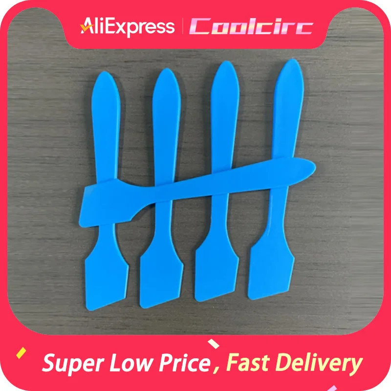 

COOLCIRC 1/5/10 шт. Скребок-лопатка для термопасты, силиконовый скребок для процессора, радиатора, охлаждающей пасты для видеокарты