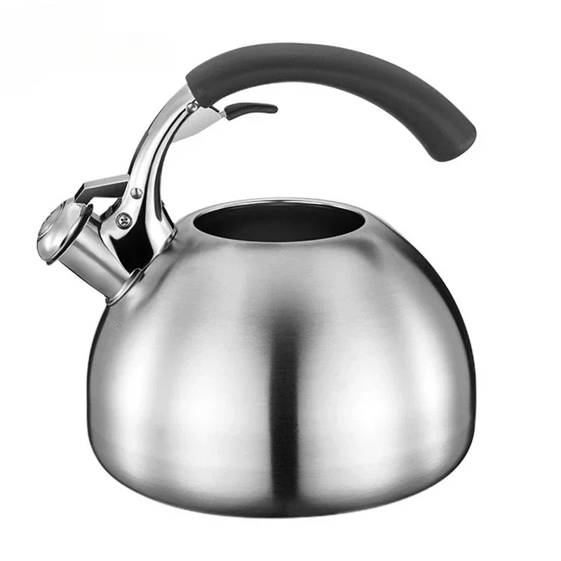 304 Stainless Steel Whistling Tea Kettle 2.5L Whistling Kettle for Gas Induction Cooker Boil Water Teakettle Kitchen Tools