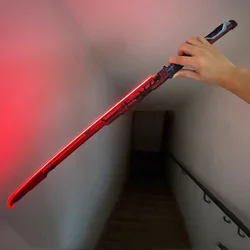 Large Bright Cyberpunk Katana Led Light Sword Ninja Knife Anime Cosplay Prop Real Size Japanese Katana Samurai Sword Sabre Toy