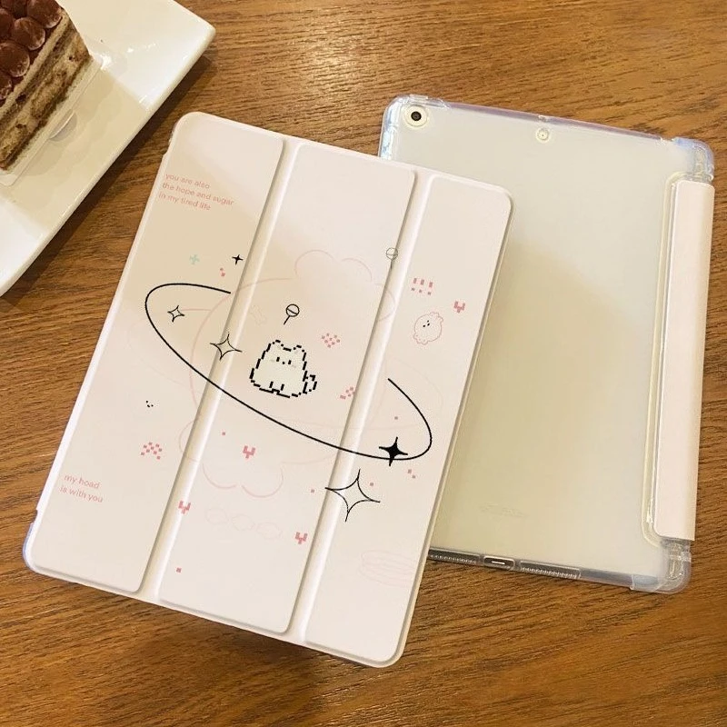 Pixel Cat Case Funda Accessories for Xiaomi Pad 7/7Pro 8/8Pro 11.2 Inch Xiaomi Pad 5/5Pro 6/6Pro 11 Inch Redmi Pad SE 11 Inch