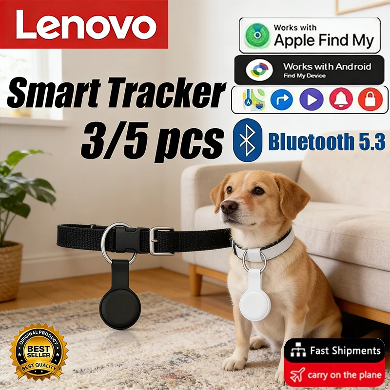 

Новый мини-трекер Lenovo Bluetooth 5.0: круглый смарт-локатор для отслеживания домашних животных, детей, сумок, кошельков. Умный поисковик для умного дома.