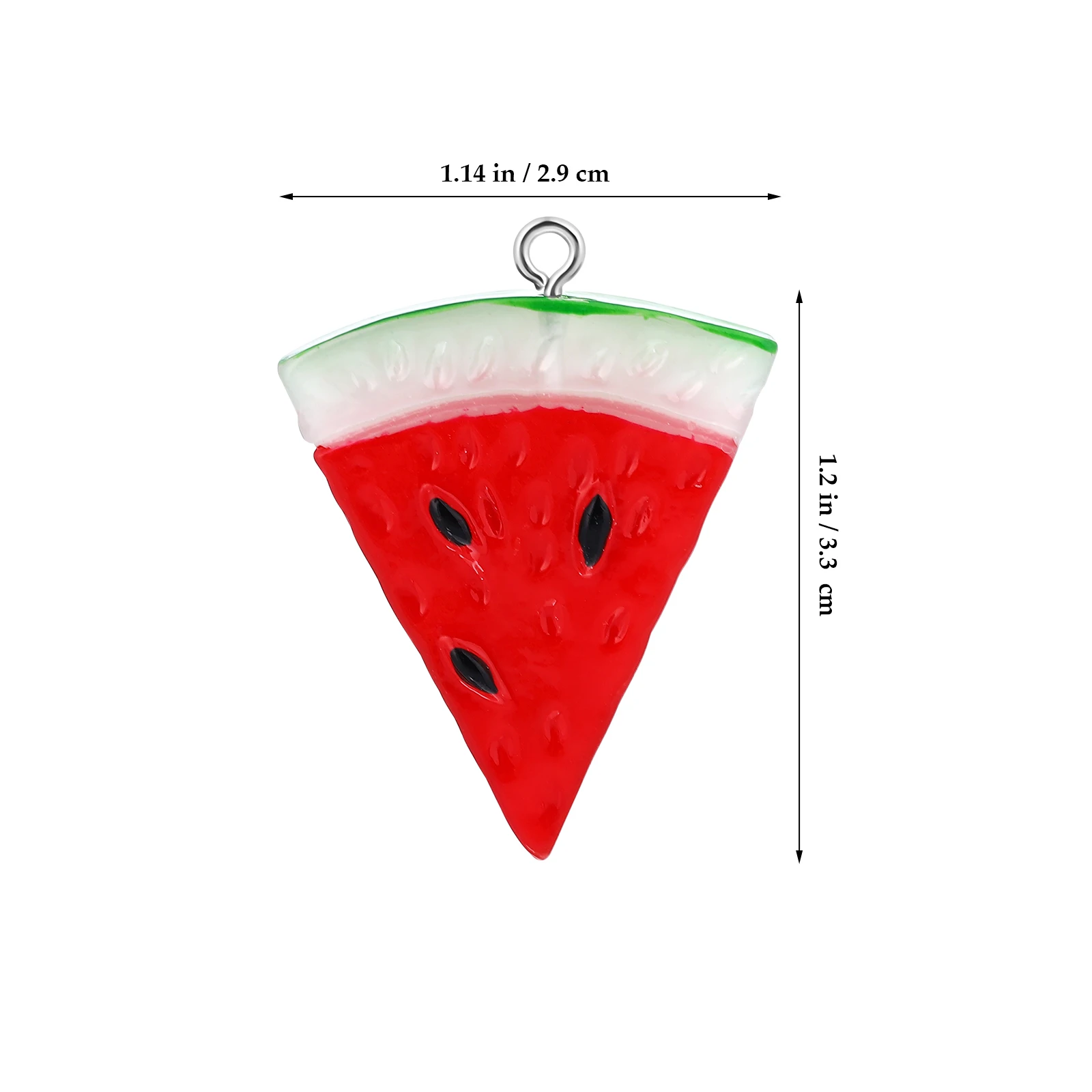

20 pcs Resin Watermelon Slice Accessories Realistic Fruit Charms Pendant Decor for DIY Jewelry Making Bracelet Earring Necklaces