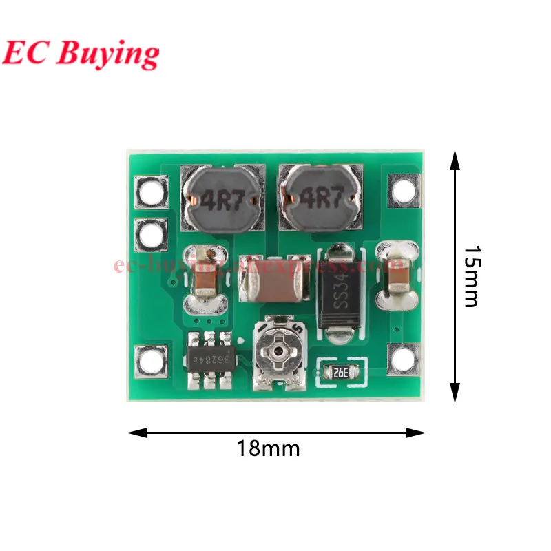 Moduł przetwornicy DC-DC buck-boost 1-50 sztuk, 3V~15V na 1V~15V, 5V 6V 9V 12V, 700mA/5W, regulowany regulator napięcia obniżająco/podwyższająco-napięciowy. — zdjęcie 7