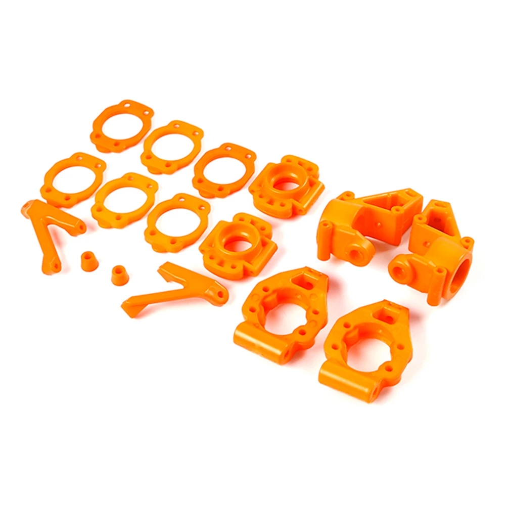 Nylon Front and Rear Wheel Bearing Seat Kit for 1/5 BAHA ROVAN KM BAJA 5B 5T 5SC Toys Car Parts-Orange