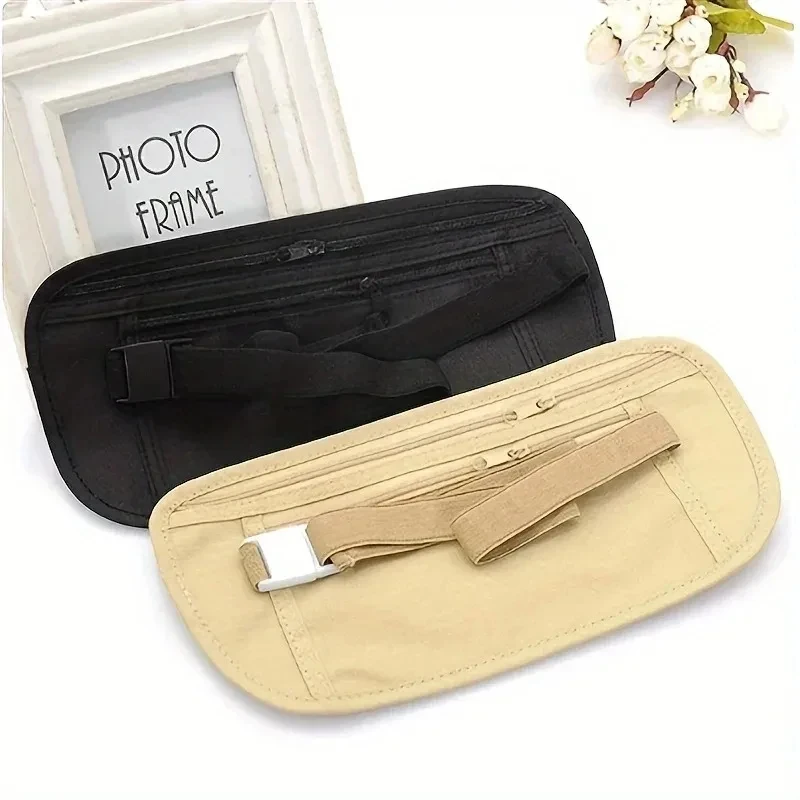 Bolsa de Cintura Portátil para Corrida, Cinto Antifurto Invisível, Bolsa Oculta para Dinheiro, Ideal para Esportes ao Ar Livre e Viagens