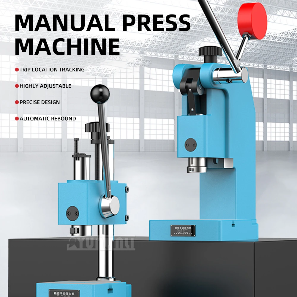 

Manual Punch press Hand pump machine Press hole punching machine Press-fit shaft for Clock jewelry clothing processing punch