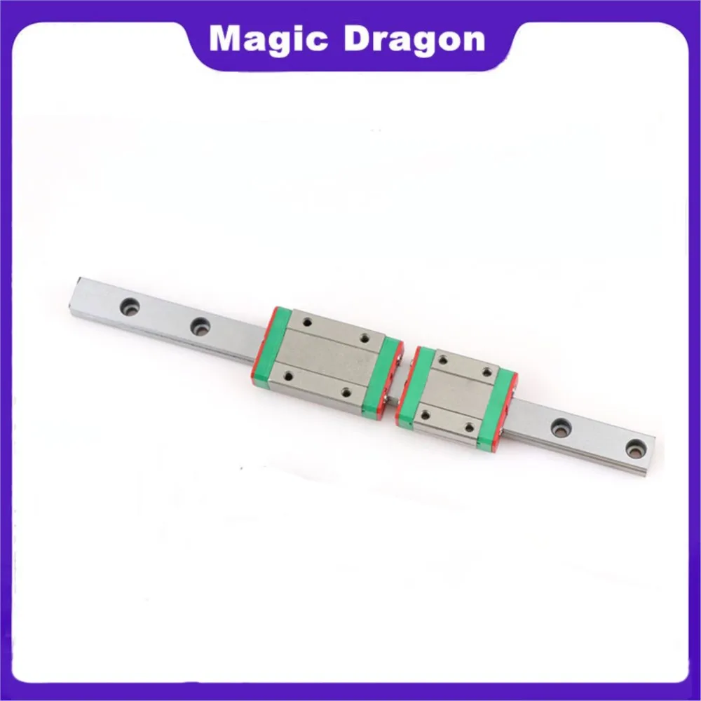 15MM MGN15 L from100mm to 1000mm 1PC Linear Rail+1PC MGN15H or MGN15C Block Linear Guide Rail Slide Carriage 3D Printer part CNC