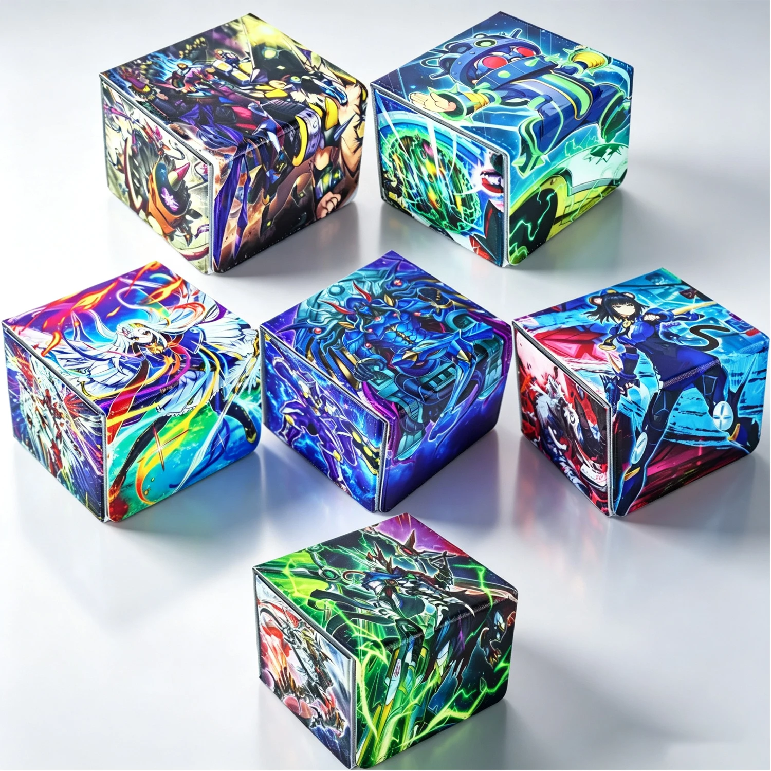 33 Stile DIY Yu-Gi-Oh! Kewl Tune Vanquish Soul Karten-Aufbewahrungsbox Ygo K9 Dd Hochwertige Leder-Kartenbox Anime-Karten Geschenkspielzeug