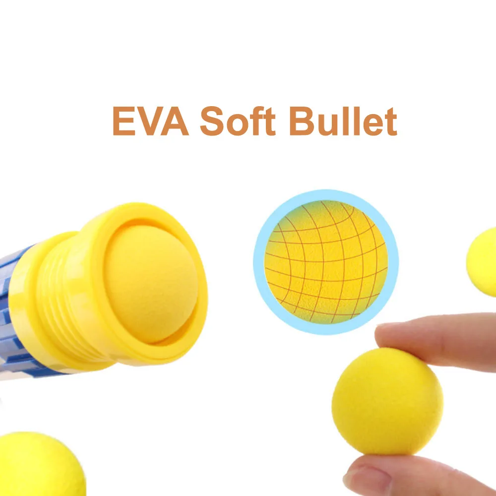 50PCS Foam Ball Soft Bullet 2.8cm Toy Gun EVA Bullet blasting Percussion Compatible Toy Gun Accessories Bullets Children Gift