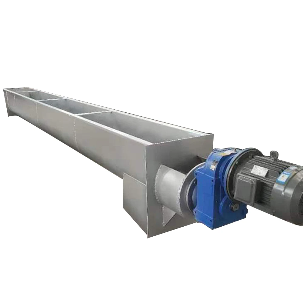 Custom Stainless Steel U-Shaped Screw Feeder Shaftless Screw Conveyor Sludge Conveying Screw Conveyor Factory Manufacturer
