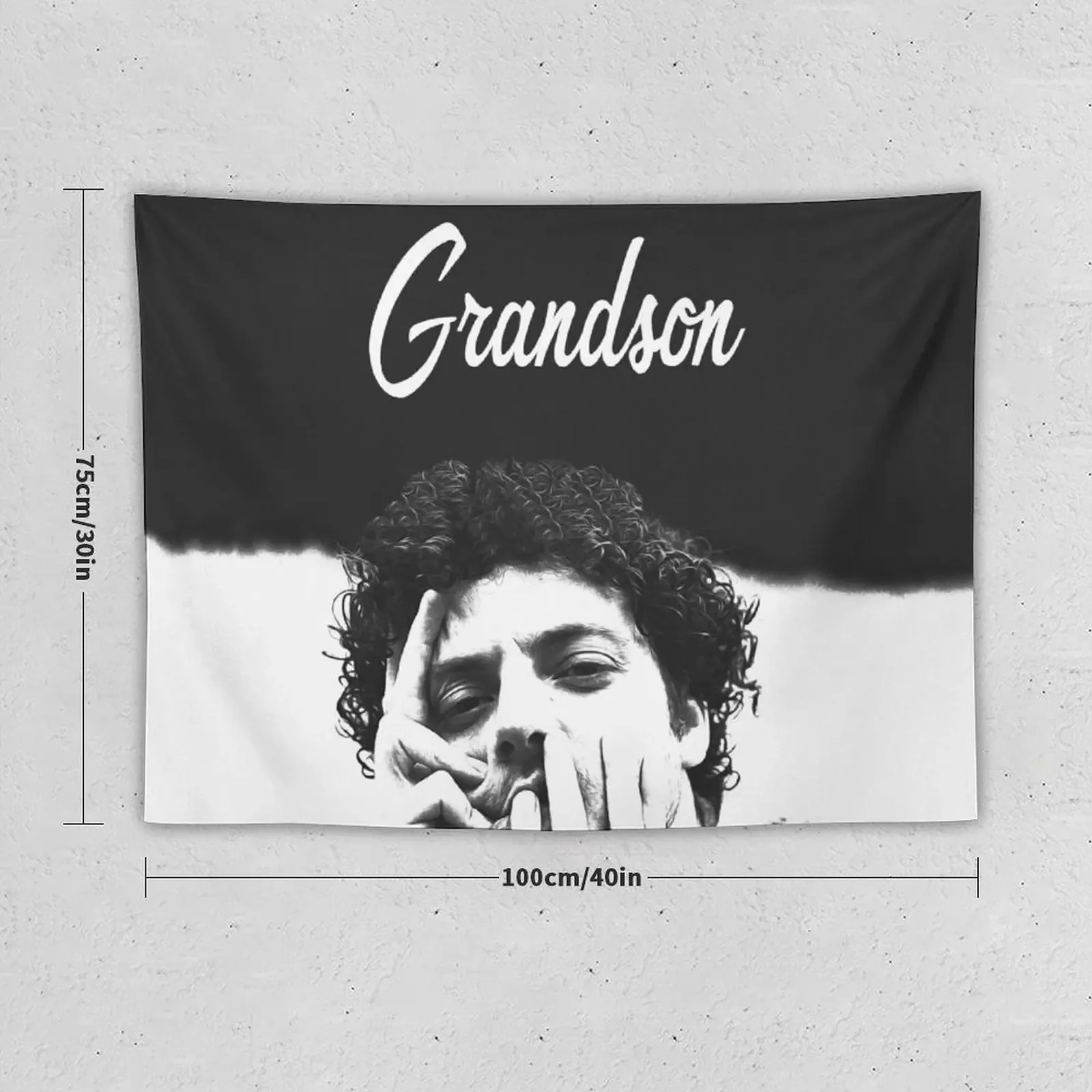 Black and White Grandson Tapestry Wall Decoration Items Aesthetic Decoration Room Aesthetic Tapestry