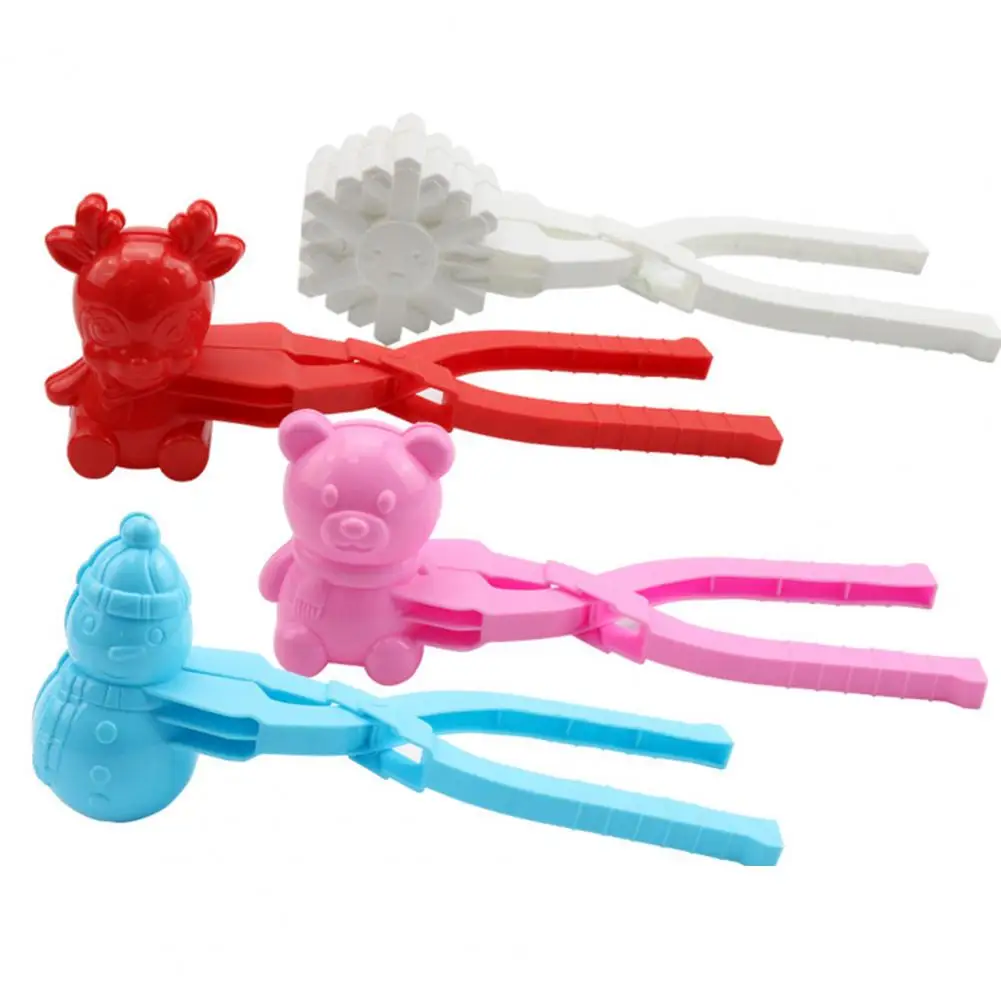 

1 Set Snowball Clip Maker Clip Cartoon Entertainment Children Winter Snowball Clips Snowball Making Clips Tool Mould Clips
