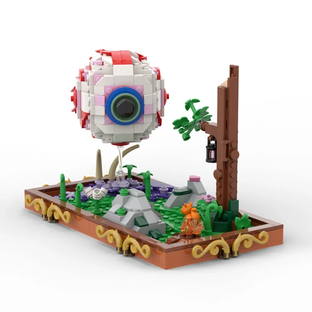 Klocki konstrukcyjne BuildMOC Gra Terraria Oko Cthulhu Gra Ataki Boss Zabawki Oko Demona Potwory do Kolekcji Klocki Prezent dla Dzieci