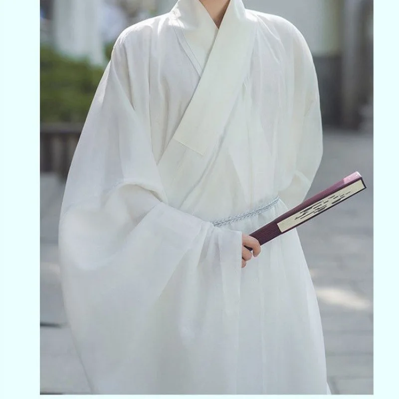 Hanfu Full Set Men Ming Dynasty Taoist Robe Men's Clothing Ancient Style Gentleman Student Costume Full Set Ancient Costume