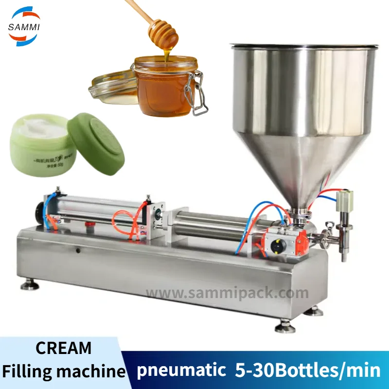 

Semi-automatic Single Head Paste Filling Machine Filler Lotion Cream Honey Chocolate Sauce Shampoo Filling Machine 100-1000ml