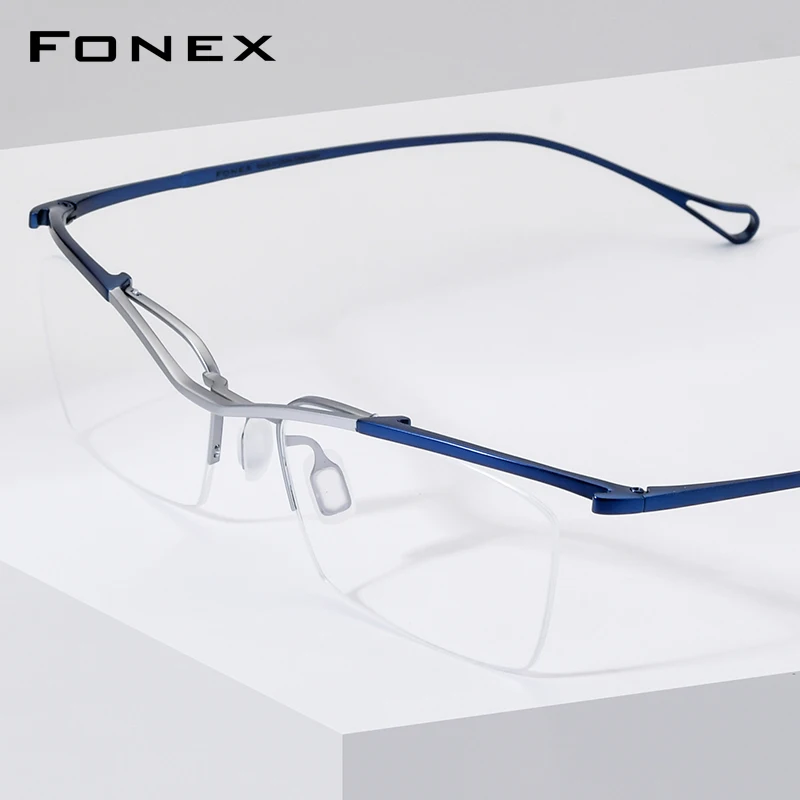 fonex-titanium-eyeglasses-frame-men-brand-design-semi-rimless-square-glasses-japanese-white-ultralight-half-rim-eyewear-85919