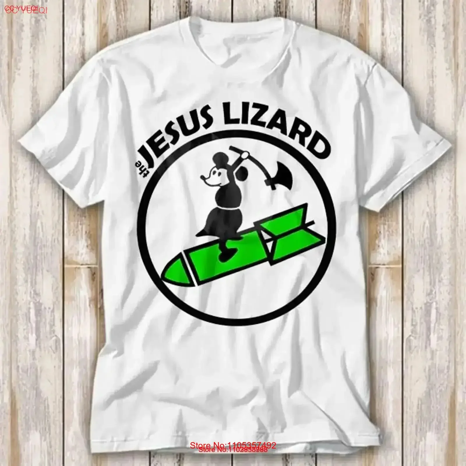 Camiseta The Jesus Lizard Mouse Retro Rock Punk, la más vendida, divertida, con temática de películas, música y memes, Top 4214, vintage, lavada, unisex, elástica