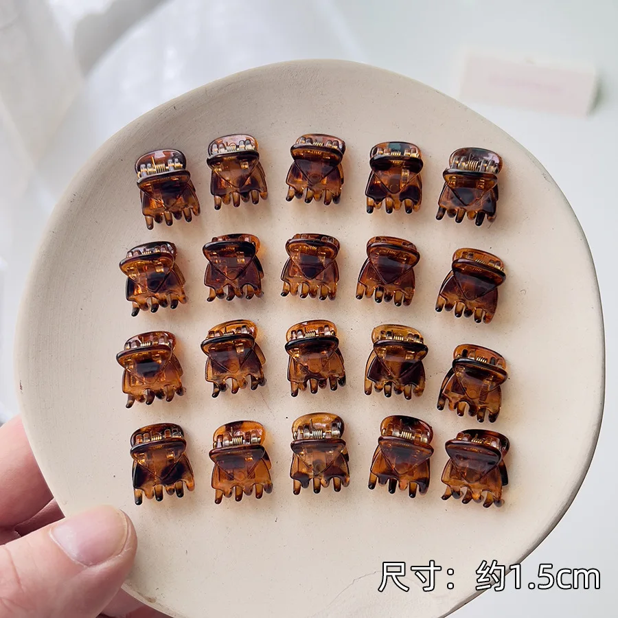 

10 шт. мини-когти для волос, маленькие черные заколки для волос для женщин, боковая челка, ответы, принцесса, полуприческа, летние аксессуары для волос