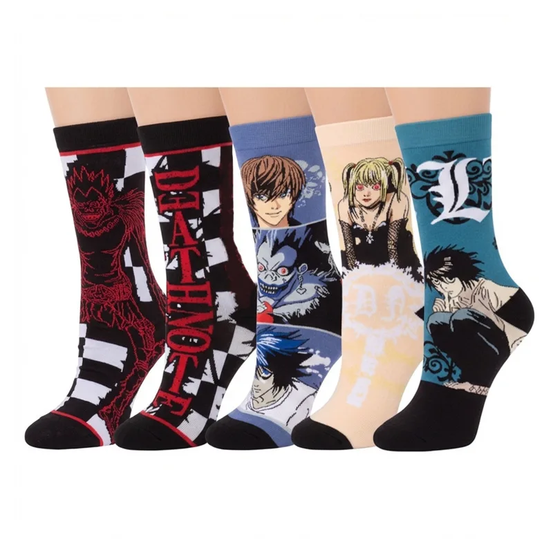 Death Note Misa Amane Ryuk tube socks high color value animation around cool cartoon printing couple simple all-match warm socks