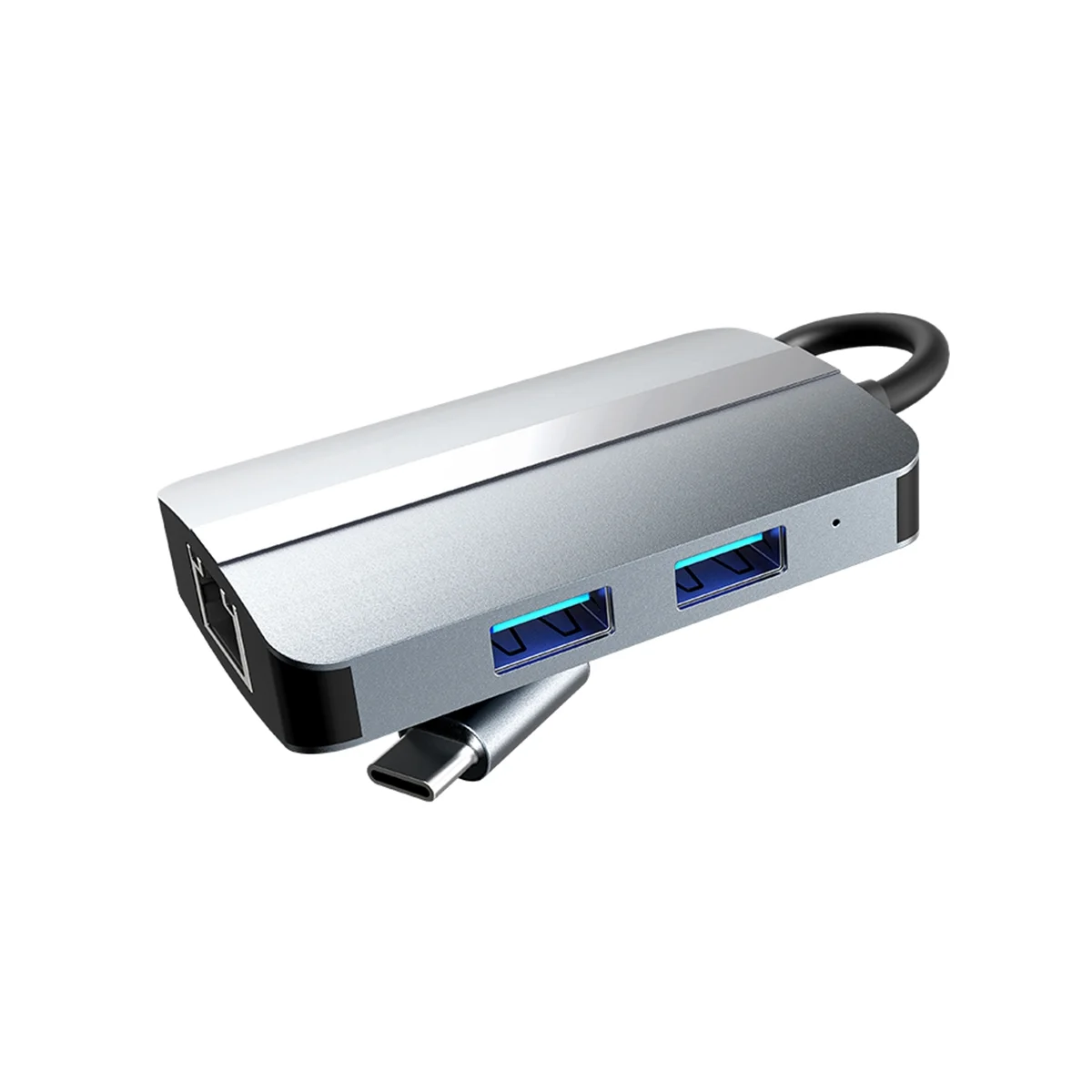 Typ C USB Hub Dock Station Splitter USB-C zu USB Hub USB 3,0 USB 2,0 RJ45 SD TF Kartenleser für Laptop