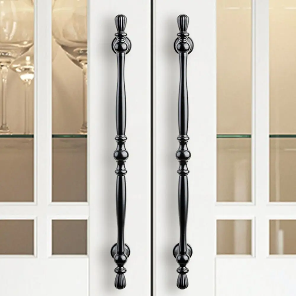 Zinc Alloy Cabinet Handle Copper Finish Nordic Style Drawer Handle Gold Finish Black Color Wardrobe Door Handle Home Hardware
