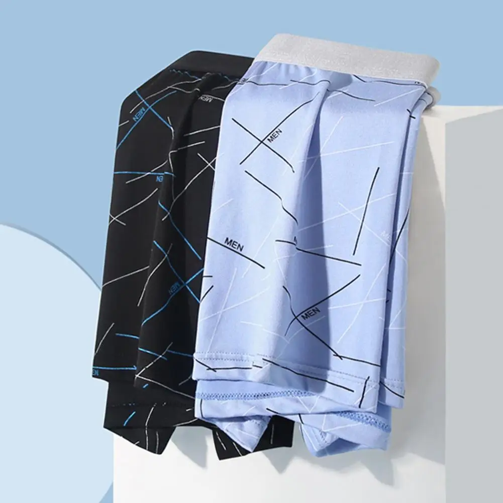 

Дышащие мужские боксеры, мягкие дышащие мужские трусы с эластичной талией, выпуклый дизайн, быстросохнущие технологии, мужские Бесшовные