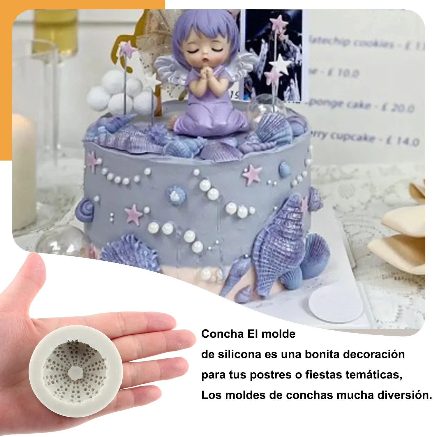 Sea Urchin Silicone Mold Resin Clay Soap Mould Fondant Cake Decorating Tools Chocolate Gumpaste Candy Moulds DIY Baking Molds