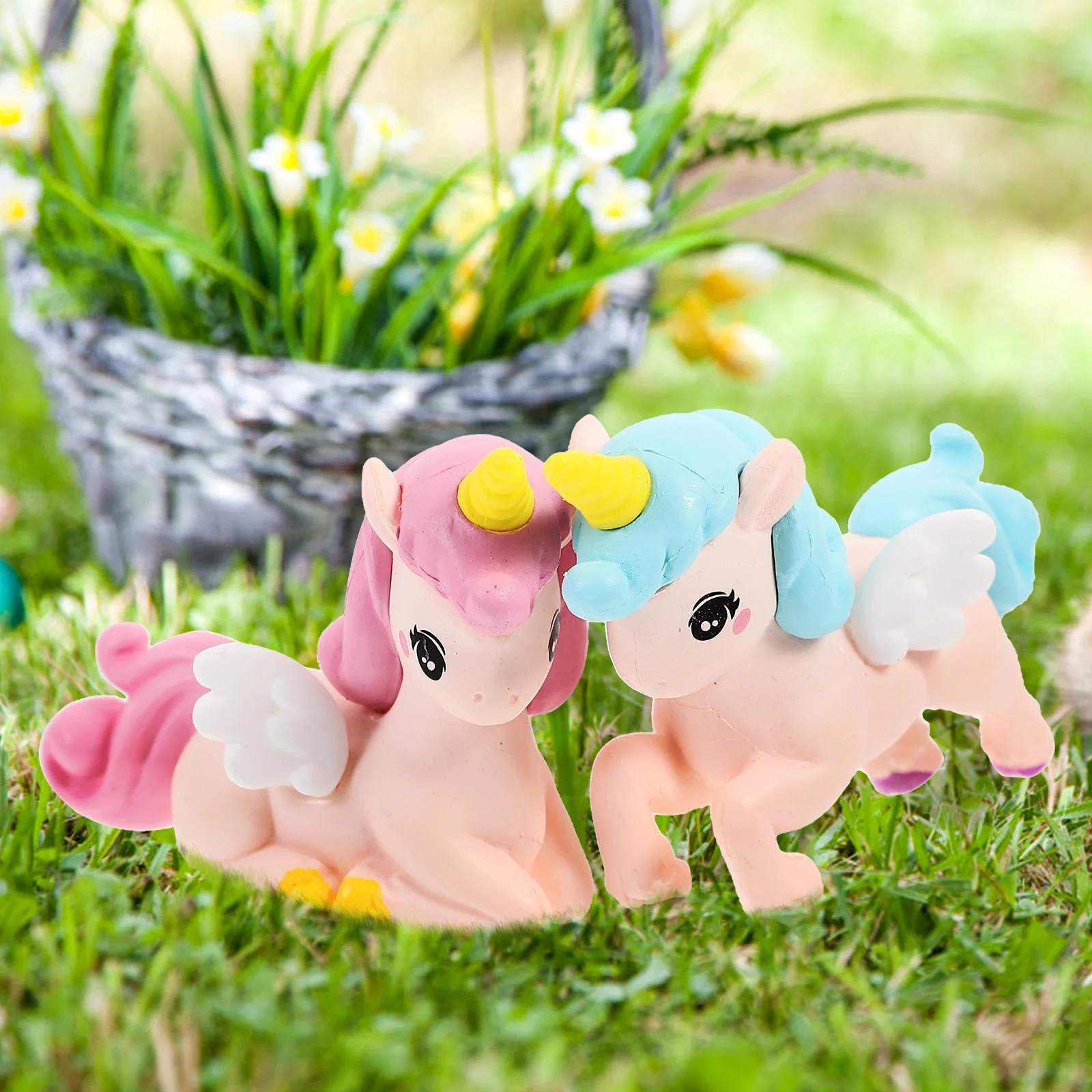 

8 Pcs Unicorn Figurine Resin Craft Lightweight Decor Mini L scape Cake Bonsai Garden Statues Toy Realistic Colorful Detail Scene