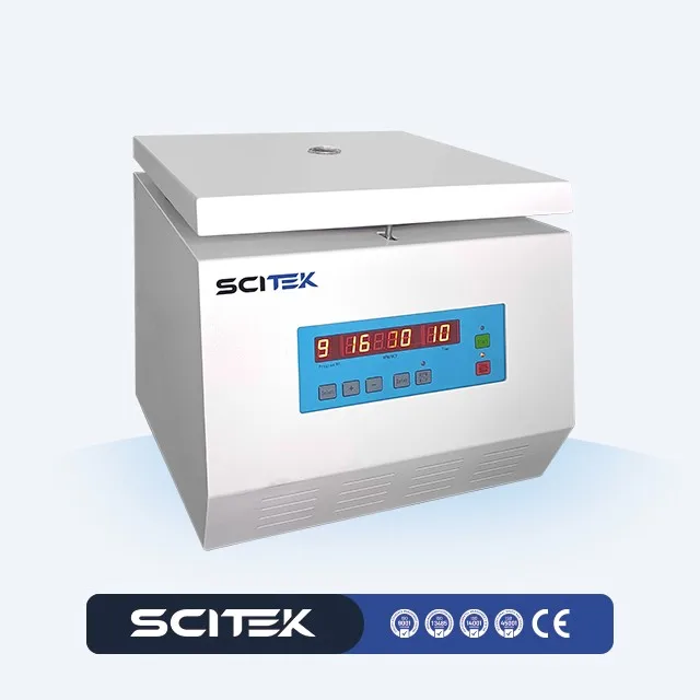 8x100ml Benchtop Low Speed Lab Centrifuge 5000 RPM 4390xg Stainless Steel for Hospital Use