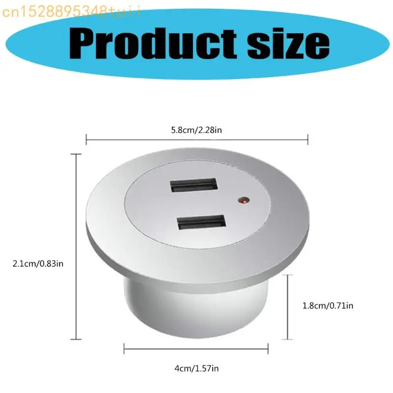 Y4QF wielokrotne portowe menedżer kablowych do otworów USB wbudowany do sofy na pulpicie