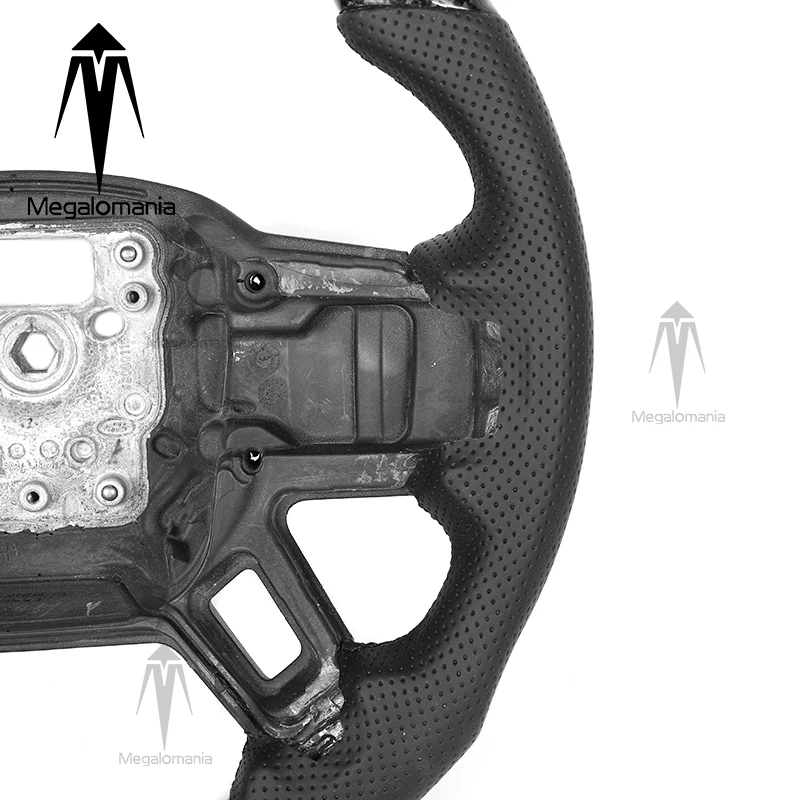 عجلة قيادة من ألياف الكربون لاند روفر ديفندر 2020 2021 2022 2023 2024 عجلة قيادة جلدية مثقوبة