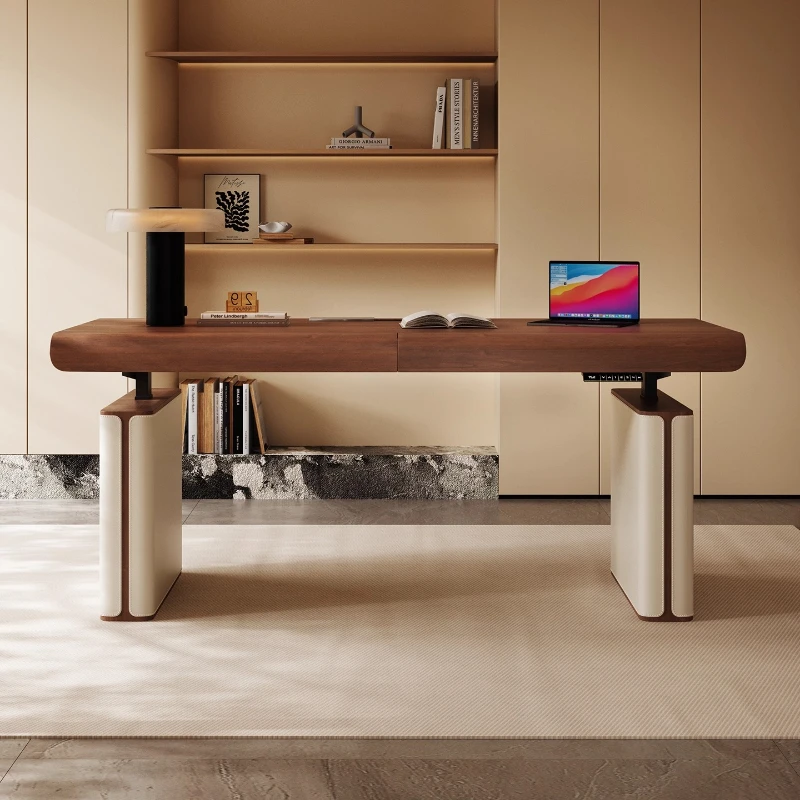luxury electric lift office table Computer desk gaming desk Room desks standing desks study tables Lift up table Furniture