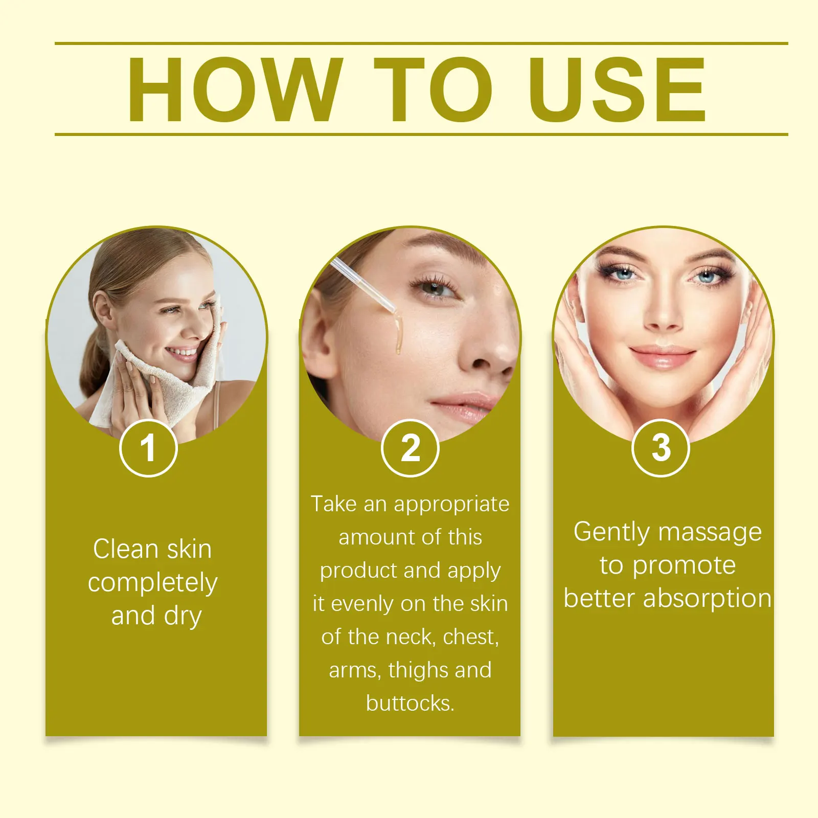 OceAura Skin Care Oil Firming Skin Oil Moisturizes And Nourishes Skin Hydrates And Moisturizes Delicate Pore Essence Oil 3pcs